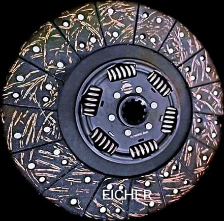 395 Dia EICHER PRO Clutch Plate Assemblies - 395 DIA CLUTCH PLATE ASSY ORGANIC EICHER PRO